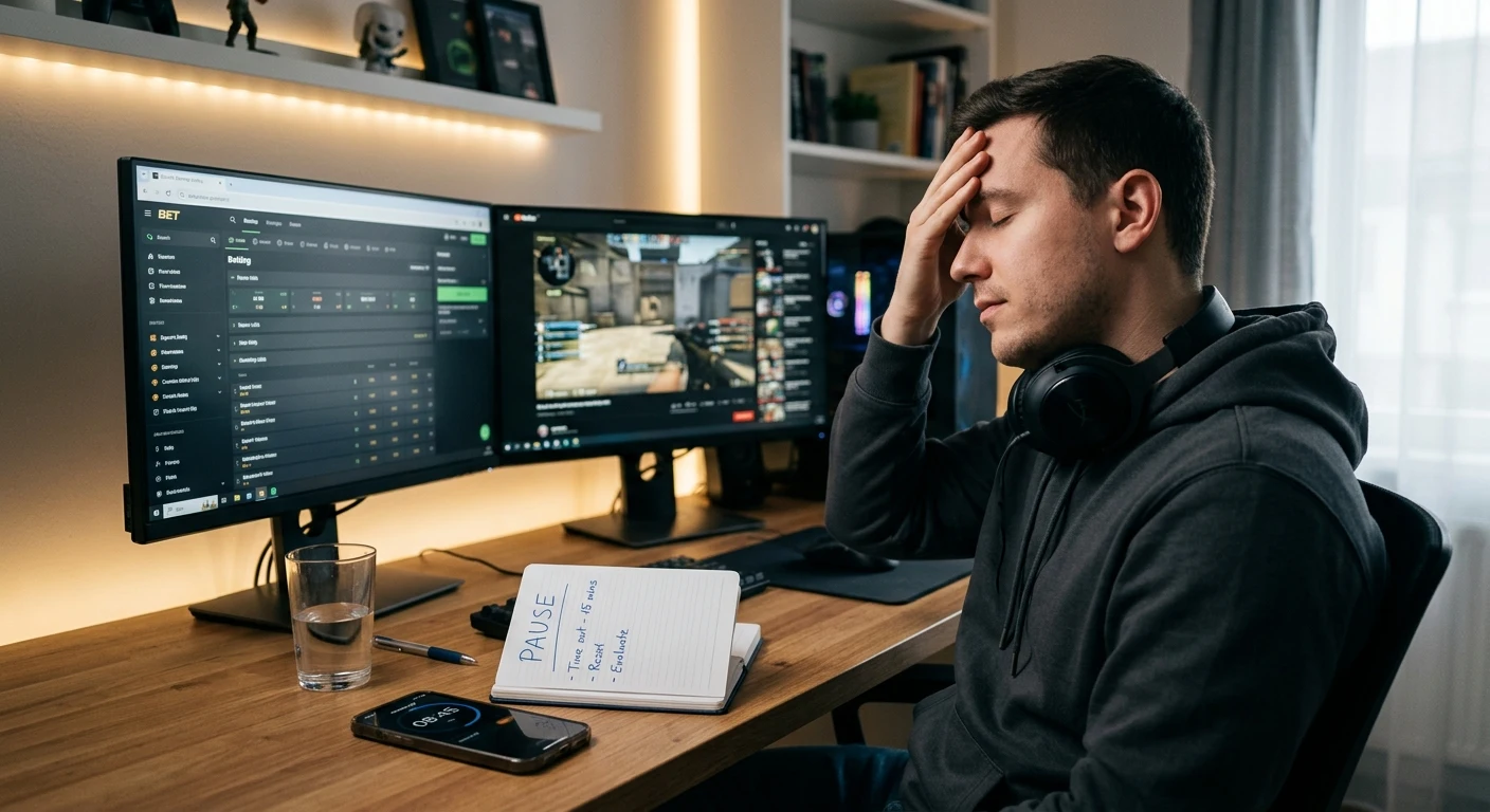 Psychologische Fallen beim eSports-Wetten – Tilt und Chasing Losses erkennen und vermeiden