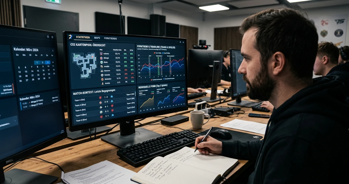 CS2-Analyse-Dashboard: Karten, Formkurven und Match-Kontext richtig lesen – Bild 6: thematischer visueller Kontext ohne Werbeelemente