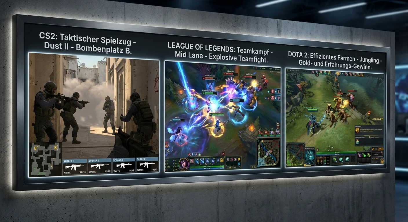 Live-Wettmärkte für CS2, League of Legends und Dota 2 – Marktstruktur und In-Play-Dynamik erklärt