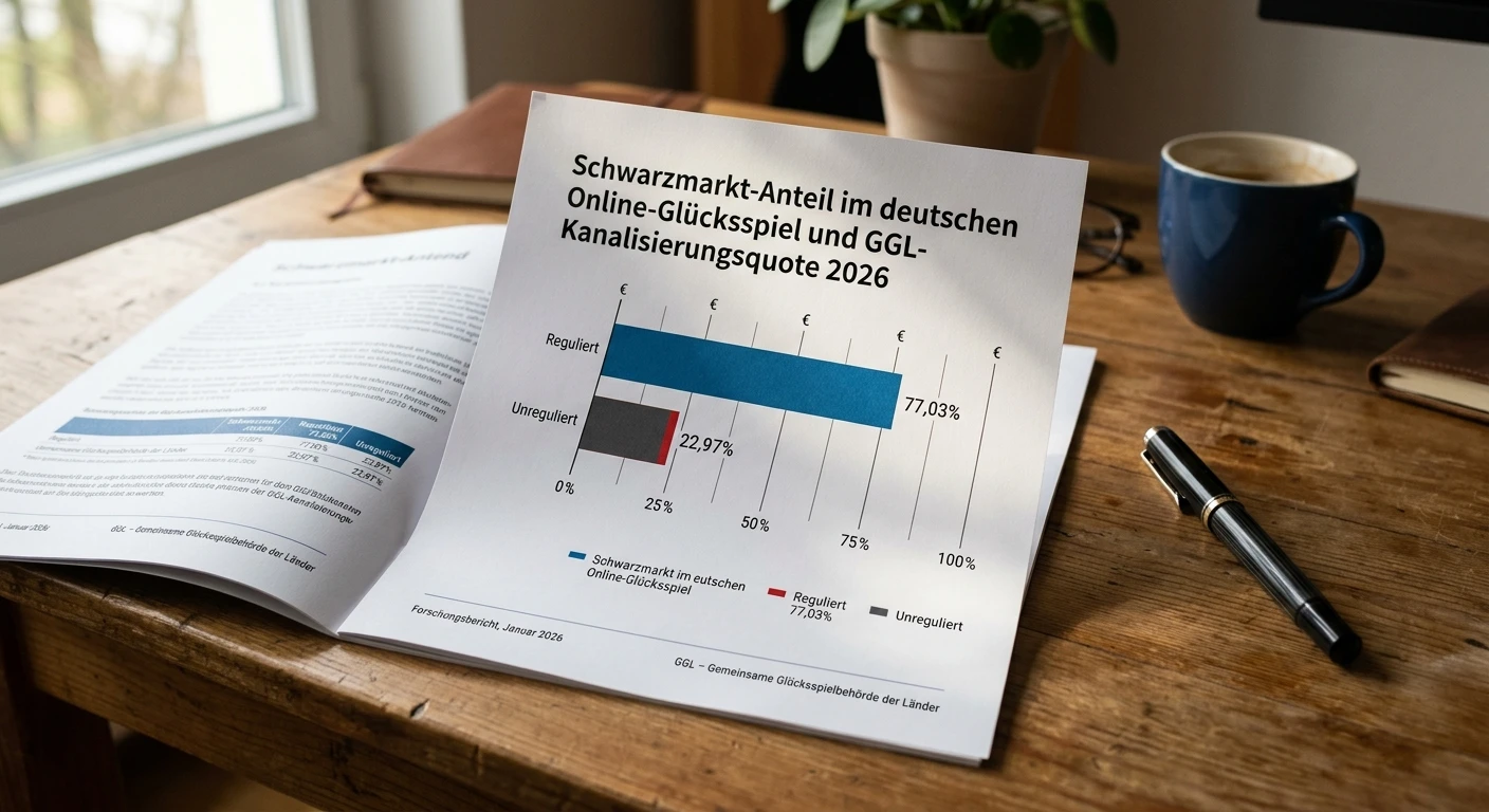 Schwarzmarkt-Anteil im deutschen Online-Glücksspiel und GGL-Kanalisierungsquote 2026