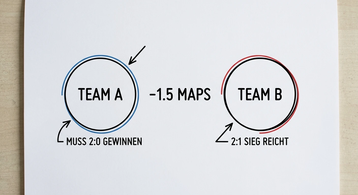 Map-Handicap-Wetten bei CS2 und League of Legends erklärt: -1,5 Maps Handicap und Value-Strategie