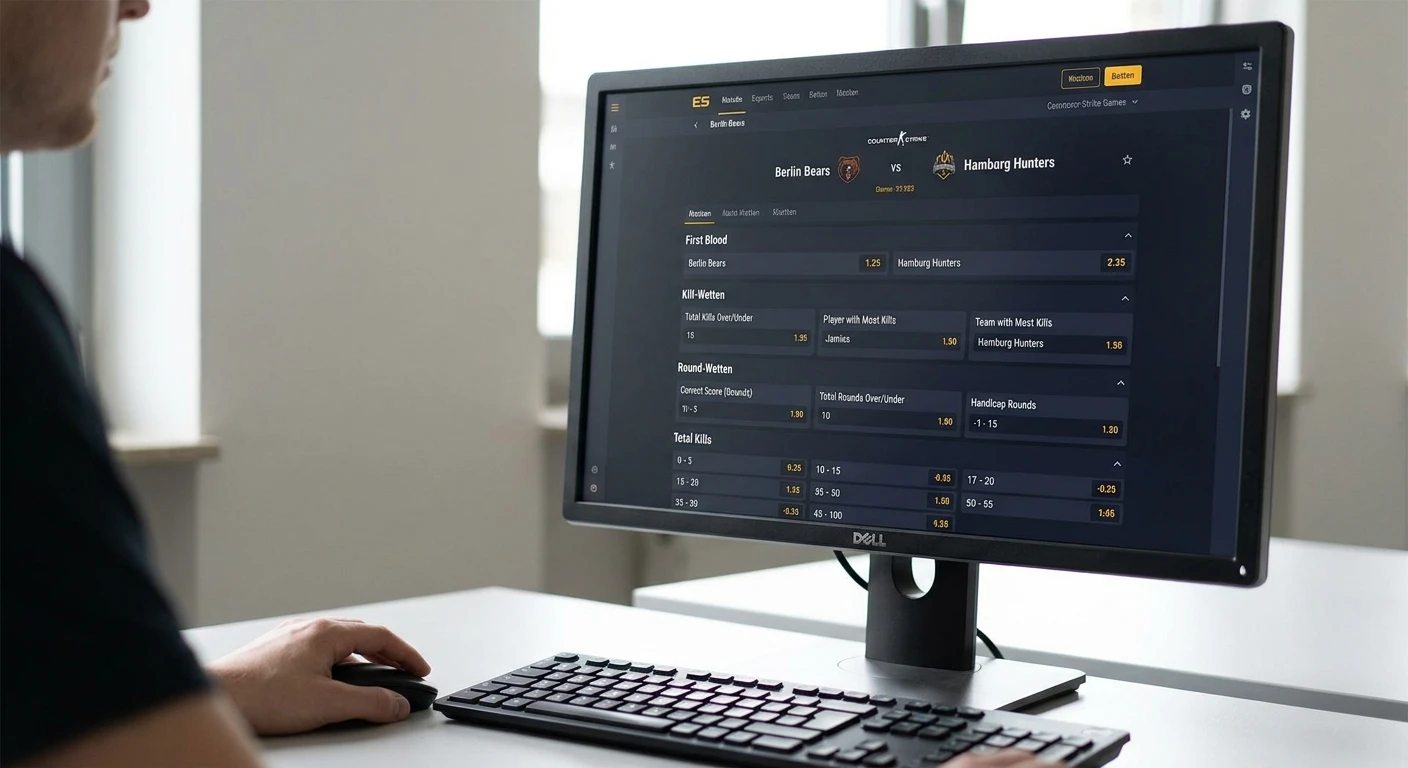 eSports Spezialwetten Anbieter im Vergleich – Markttiefe bei First Blood und Kill-Wetten