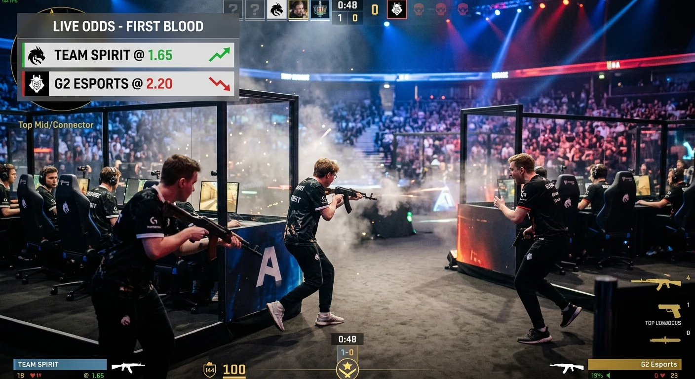 First Blood Wetten bei CS2 – Marktangebot und Quotenstruktur für eSports-Spezialwetten