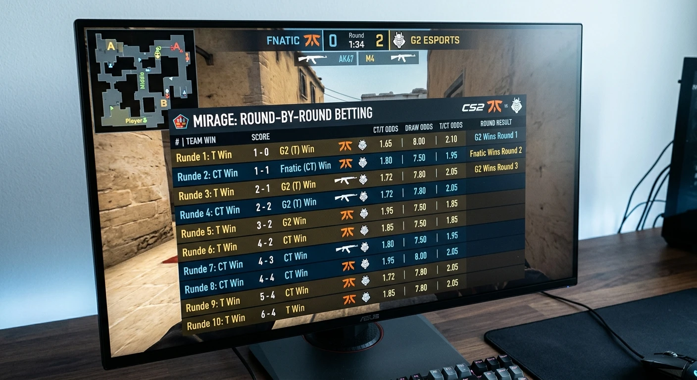 Round-Wetten bei CS2 – Funktionsweise und Besonderheiten der Runden-Spezialwette im eSports