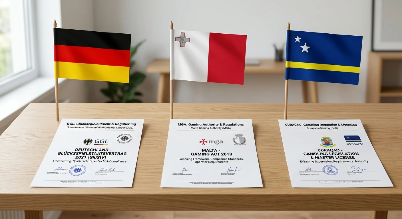 MGA-Lizenz im Vergleich zu GGL und Curaçao – Spielerschutzstandards und eSports-Angebot für deutsche Wetter