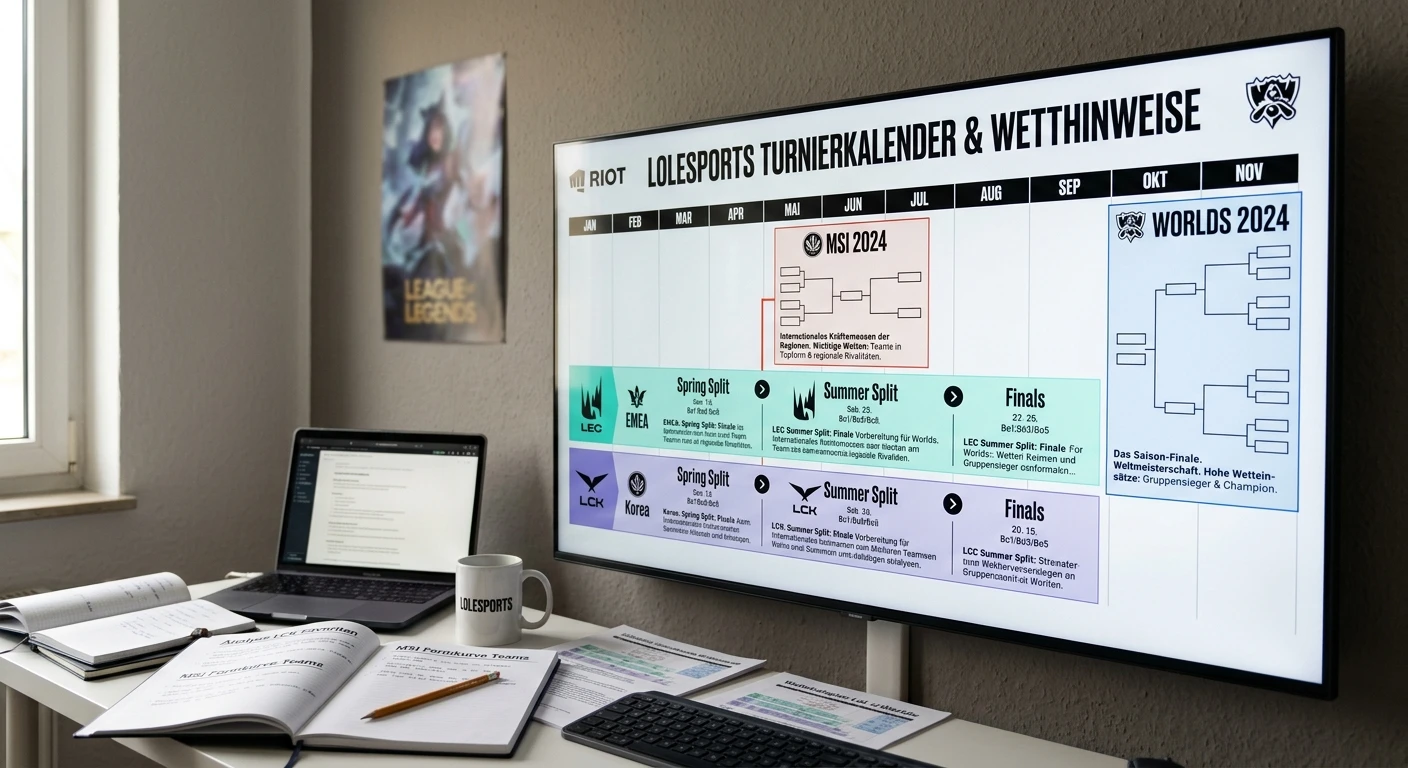LoL Turnierkalender – LEC, LCK und Worlds als wichtigste League of Legends Events für Wetter im Überblick