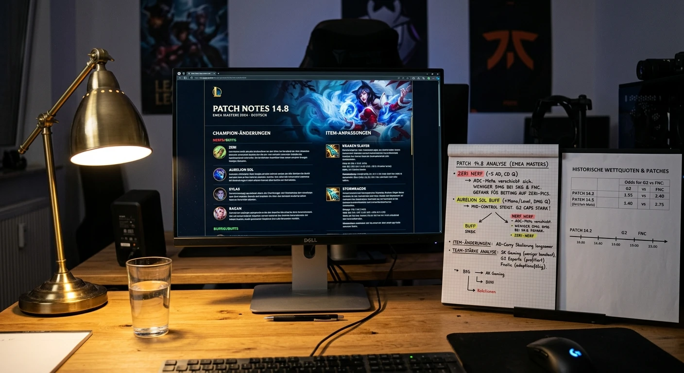 League of Legends Wetten Strategie – Patch-Sensitivität und Meta-Änderungen als Informationsvorsprung für LoL Wetter
