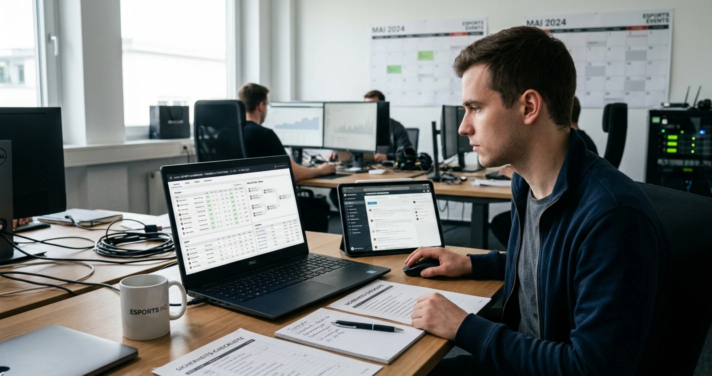 Mobile eSports-Dashboards: Turniere, Statistiken und Sicherheit unterwegs – Bild 2: thematischer visueller Kontext ohne Werbeelemente