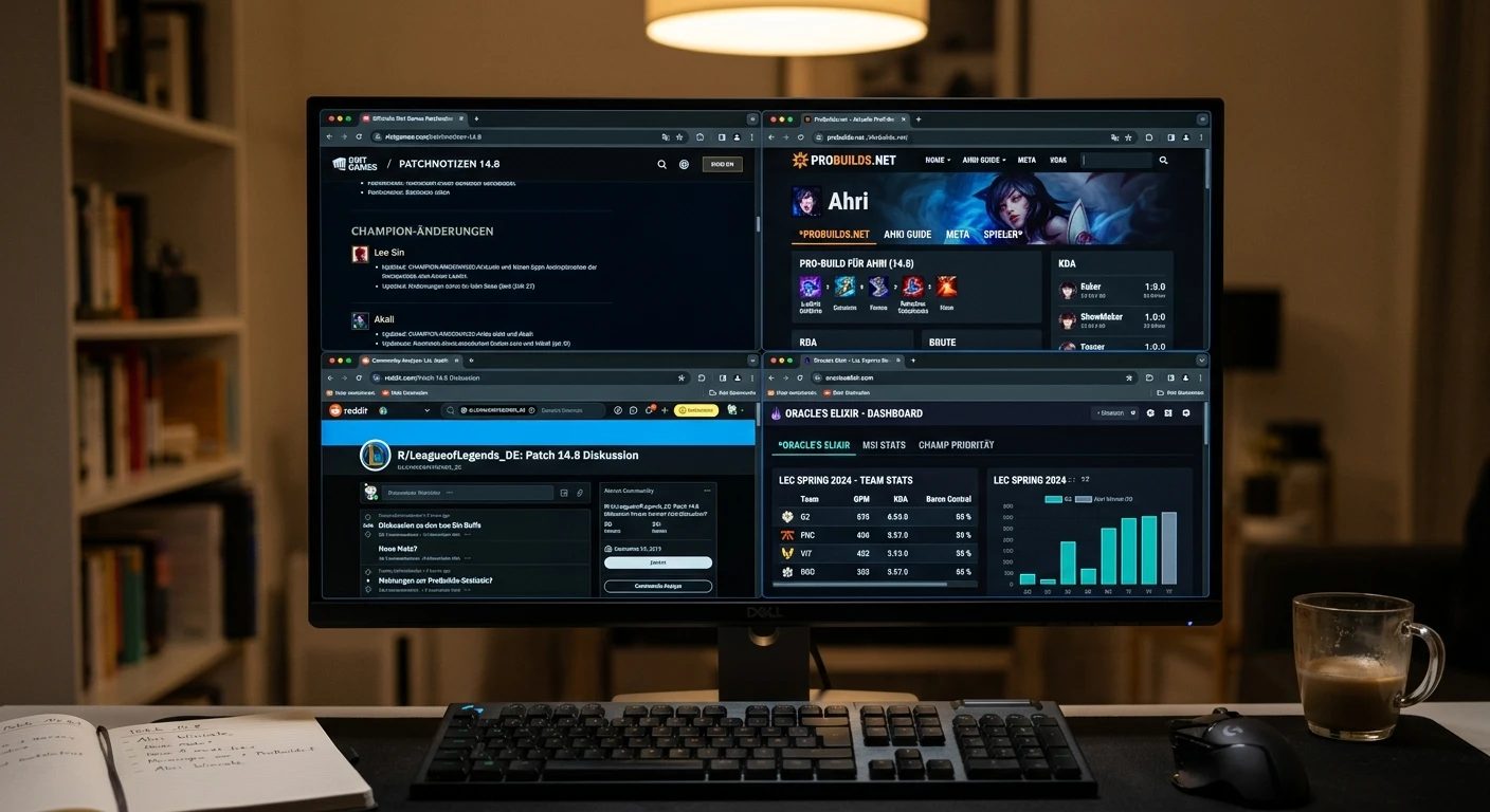 Zuverlässige Quellen für Patch-Informationen und Meta-Analysen beim eSports-Wetten
