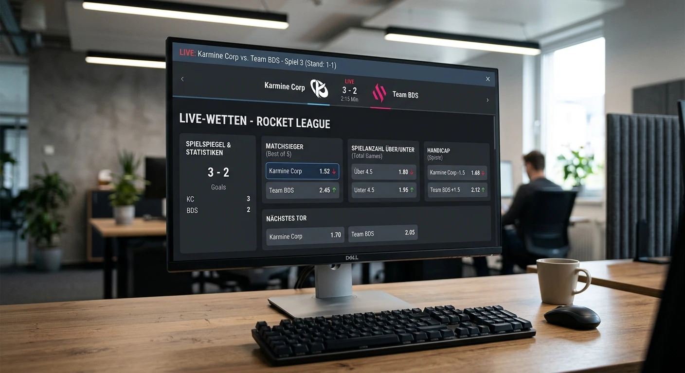 Rocket-League-Live-Wettmärkte bei RLCS-Matches – In-Play-Optionen und Marktverhalten im Überblick